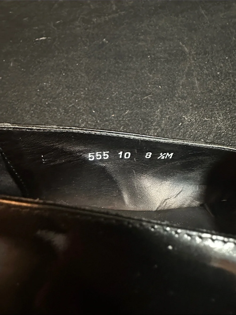 Adolfo Italian Black Patent Dress Loafers 8.5M